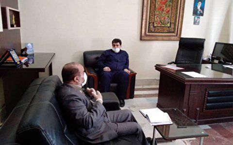 دیدار مسئول ستاد بازسازی عتبات عالیات مازندران با مدیر کل محترم فرهنگ و ارشاد اسلامی استان